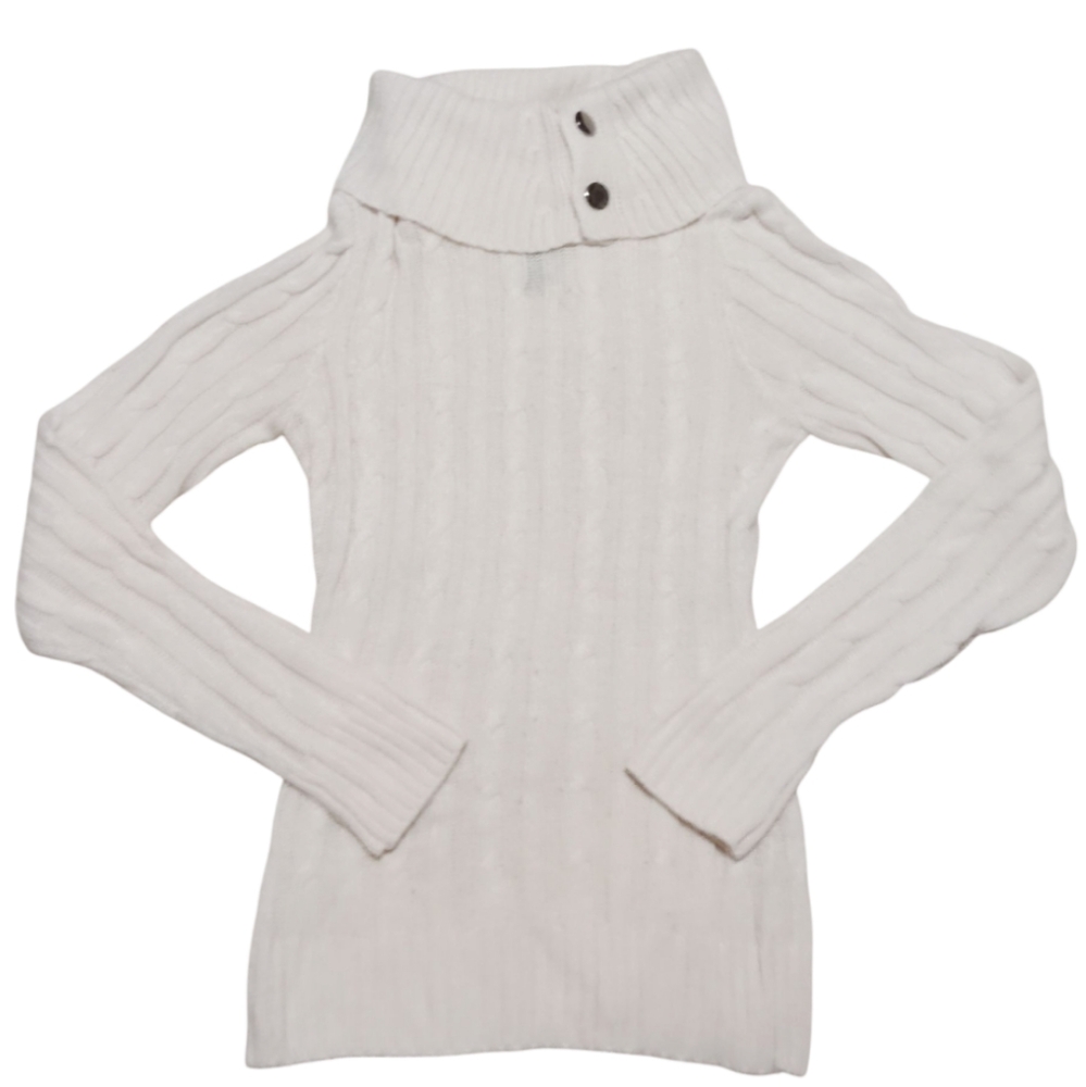 Susie Rose Turtleneck Sweater Natural For Women Size M